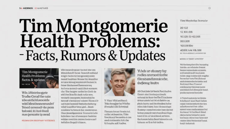 tim montgomerie health problems