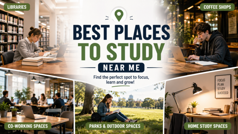 best places to study near me