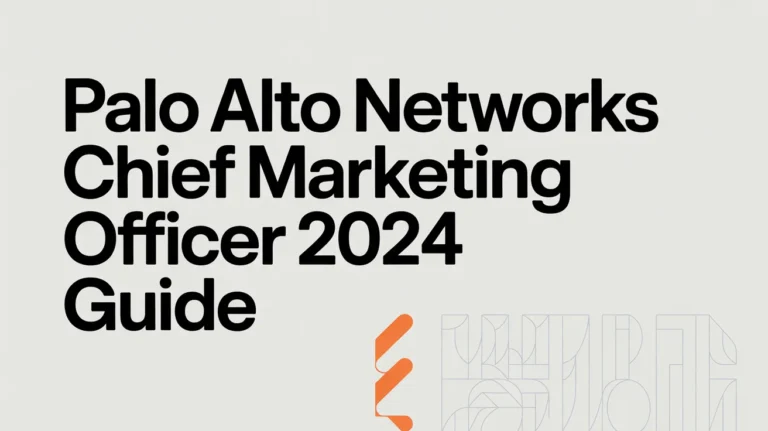 Palo Alto Networks Chief Marketing Officer 2024 Guide Palo Alto Networks Chief Marketing Officer 2024