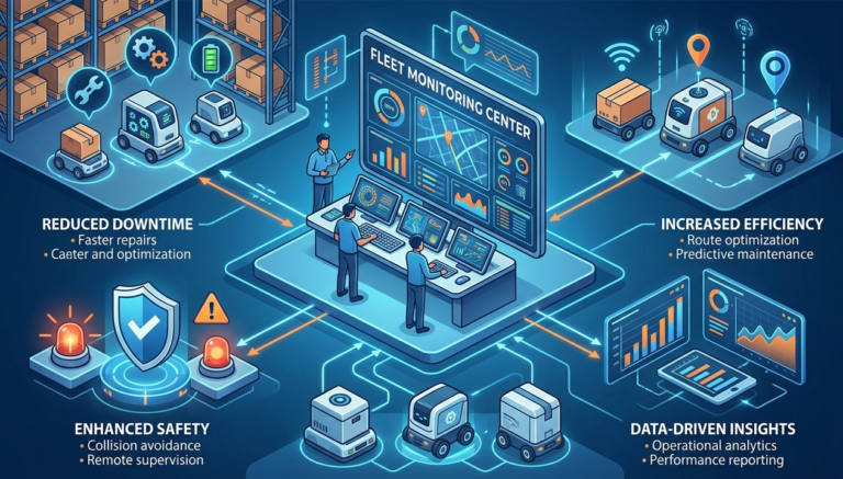 How Robot Monitoring Services Improve Autonomous Fleet Performance Robot Monitoring Services