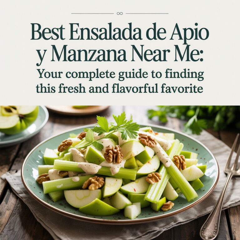 Best Ensalada de Apio y Manzana Near Me