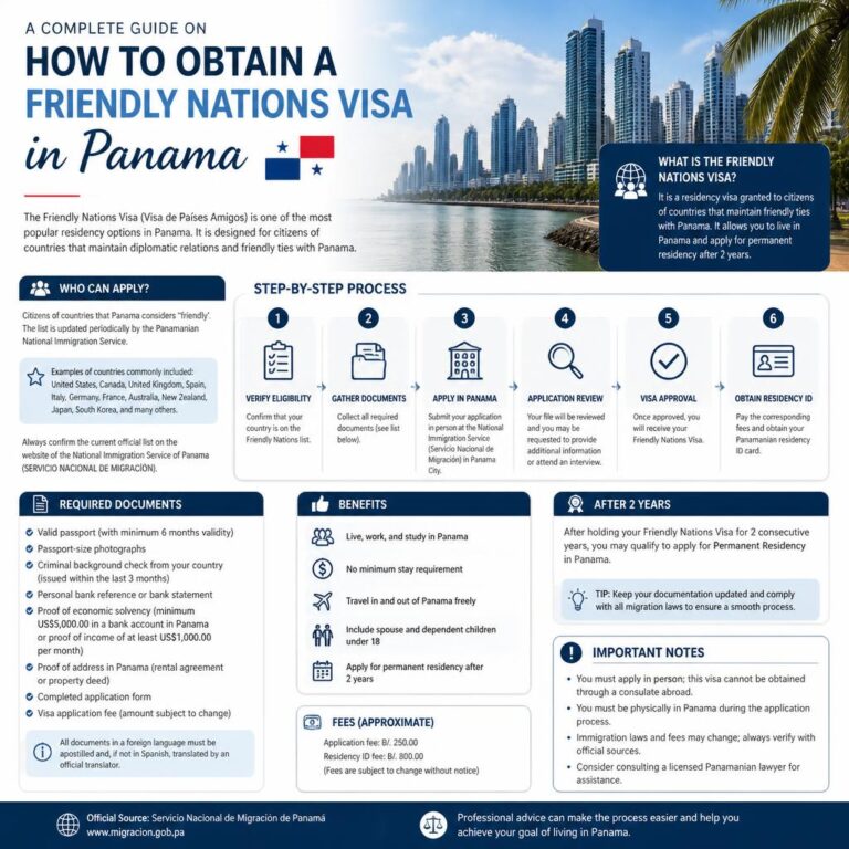 A Complete Guide on How to Obtain a Friendly Nations Visa in Panama