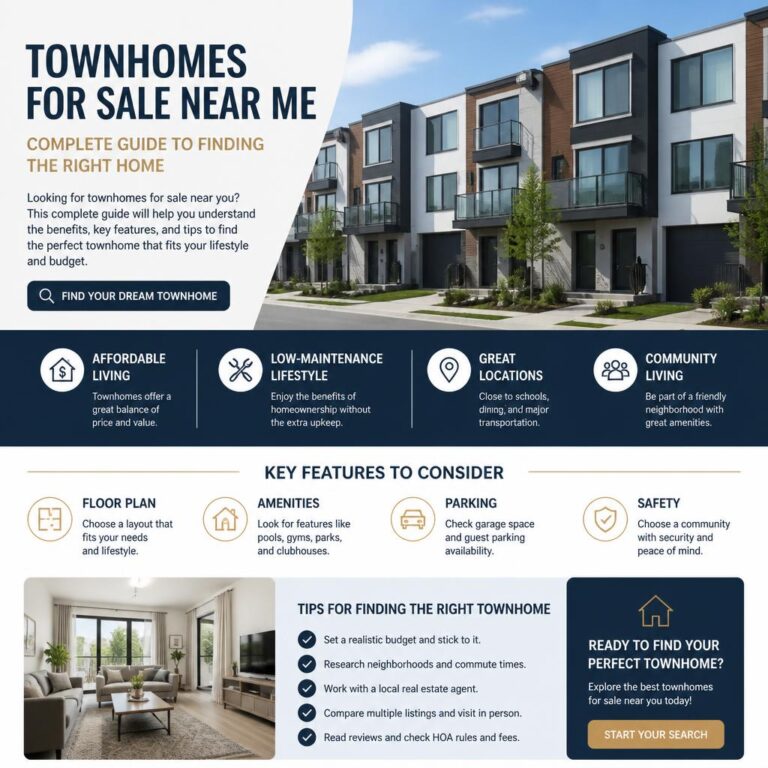 Townhomes for Sale Near Me – Complete Guide to Finding the Right Home Townhomes for Sale Near Me