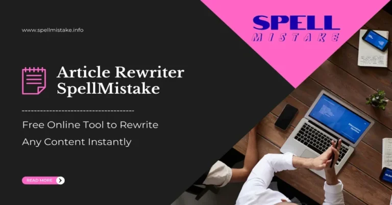 Article Rewriter by Spellmistake