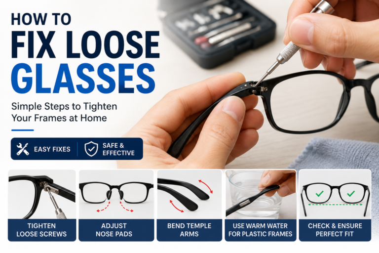 How to Fix Loose Glasses: Simple At-Home Ways to Tighten Your Frames Safely How to Fix Loose Glasses