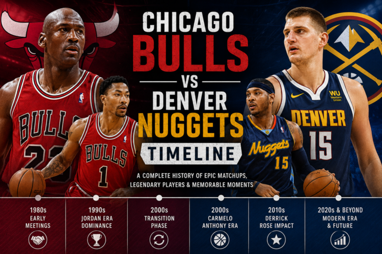 Chicago Bulls vs Denver Nuggets Timeline