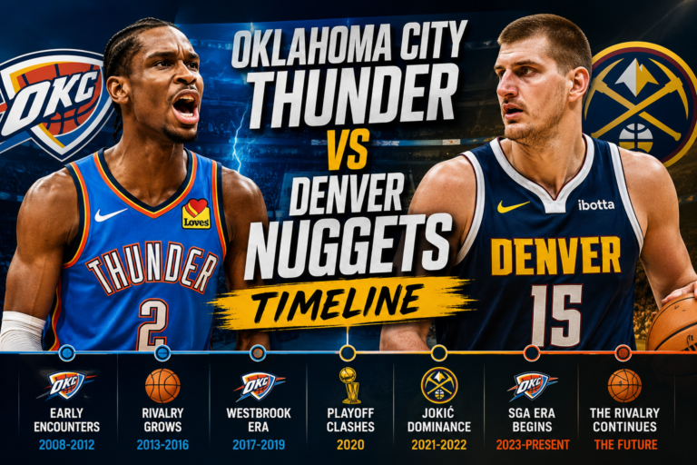 Oklahoma City Thunder vs Denver Nuggets Timeline — Full Match History, Key Battles & Rivalry Breakdown Oklahoma City Thunder vs Denver Nuggets Timeline