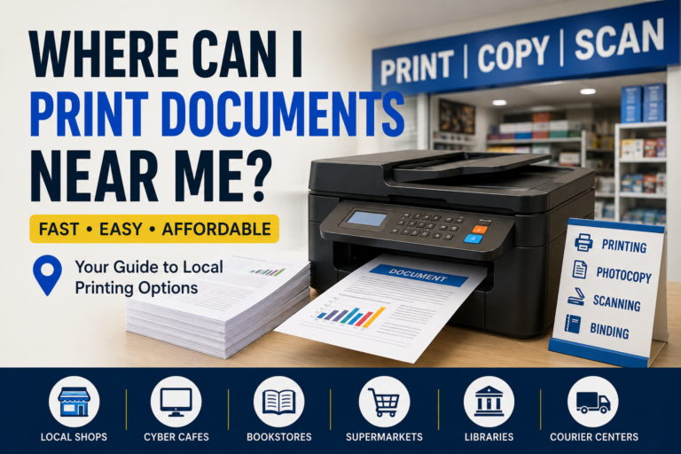 Where Can I Print Documents Near Me