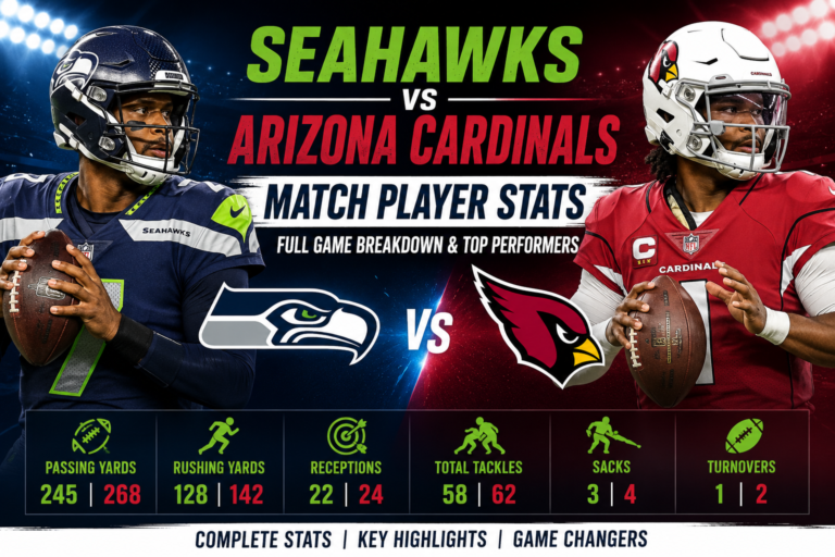 Seahawks vs Arizona Cardinals Match Player Stats