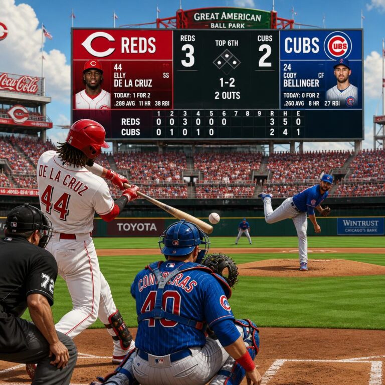 Cincinnati Reds vs Chicago Cubs Match Player Stats