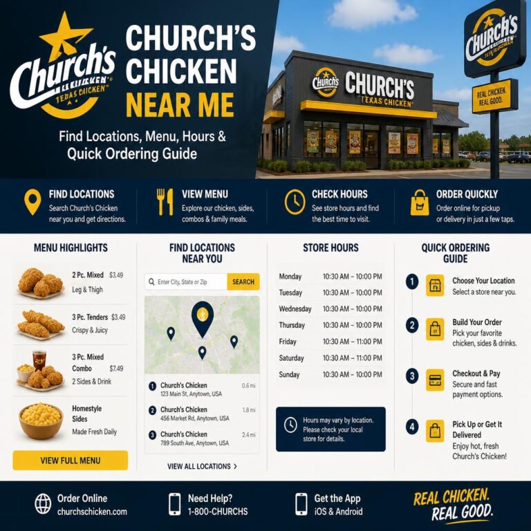 Church’s Chicken Near Me: Find Locations, Menu, Hours & Quick Ordering Guide Church’s Chicken Near Me