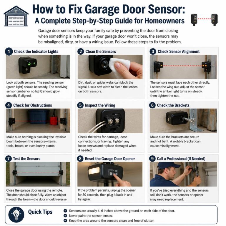 How to Fix Garage Door Sensor
