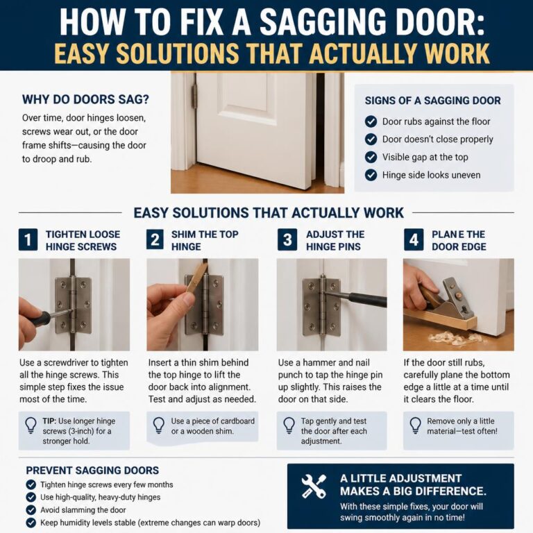 How to Fix a Sagging Door