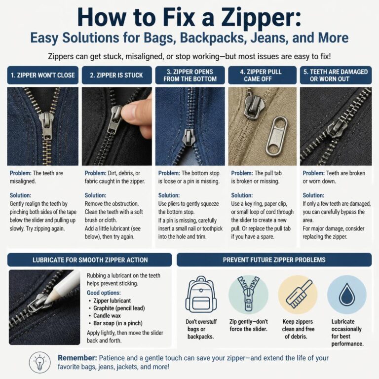 How to Fix a Zipper