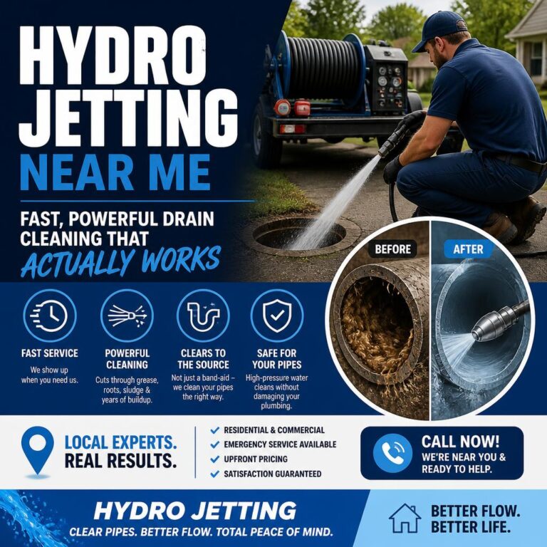 Hydro Jetting Near Me – Fast, Powerful Drain Cleaning That Actually Works Hydro Jetting Near Me