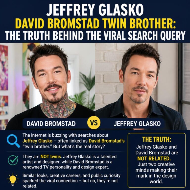 Jeffrey Glasko David Bromstad Twin Brother: The Truth Behind the Viral Search Query Jeffrey Glasko David Bromstad Twin Brother