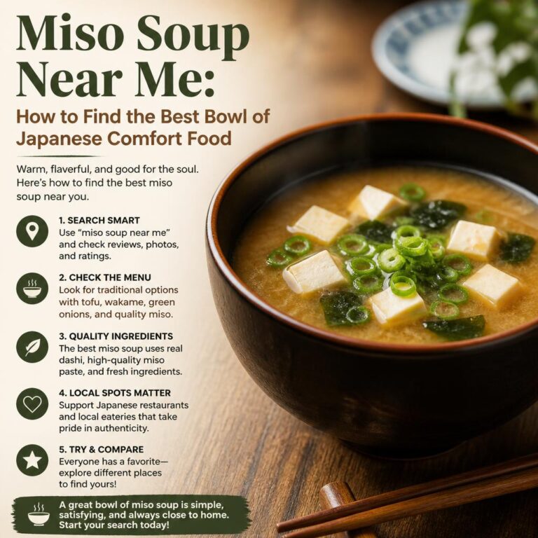 Miso Soup Near Me: How to Find the Best Bowl of Japanese Comfort Food Miso Soup Near Me