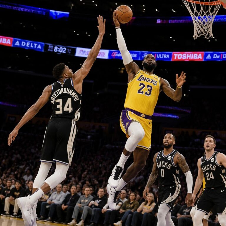 Milwaukee Bucks vs Lakers Match Player Stats