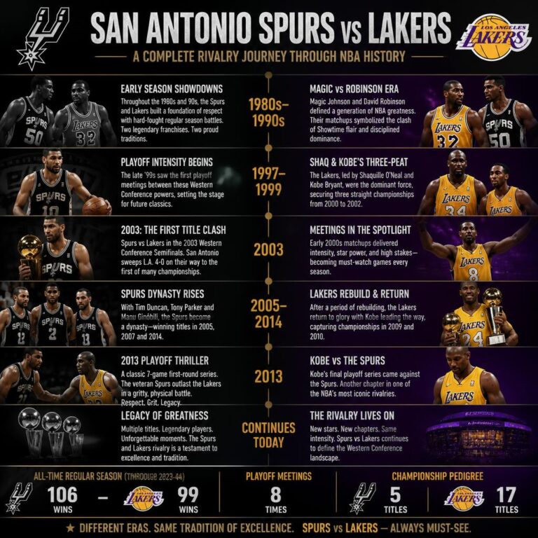 san antonio spurs vs lakers timeline: A Complete Rivalry Journey Through NBA History san antonio spurs vs lakers timeline