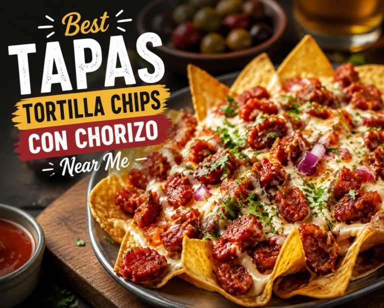 Best Tapas Tortilla Chips Con Chorizo Near Me
